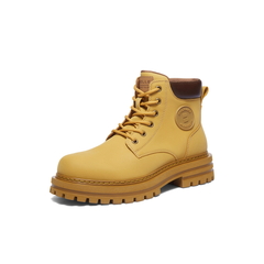 百丽户外高帮休闲靴男2025冬复古大黄靴马丁靴工装靴7TW01DD5
