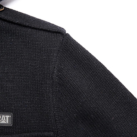 CAT/卡特 专柜同款 男装黑色针织开衫CA3MWLSC025A01