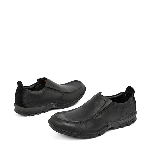 CAT/卡特秋冬黑色头层牛皮男户外休闲鞋P715344I科技 防滑耐磨 EVA鞋垫