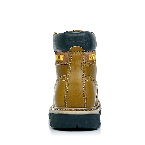 CAT卡特土黄色牛皮/合成革女士户外休闲低靴P307010D3BDR46粗犷装备(Rugged)