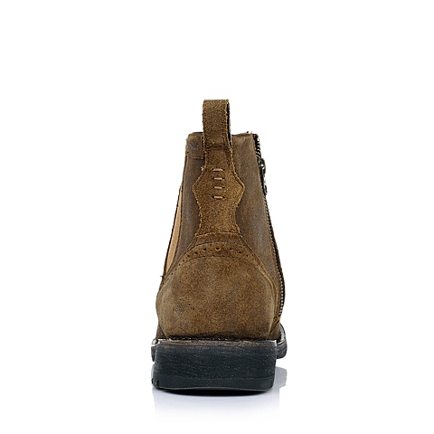 CAT卡特棕色牛皮/织物男士户外休闲低靴P717858D3BDL35传奇复古(LRC)