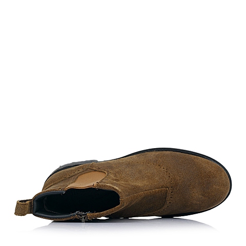 CAT卡特棕色牛皮/织物男士户外休闲低靴P717858D3BDL35传奇复古(LRC)