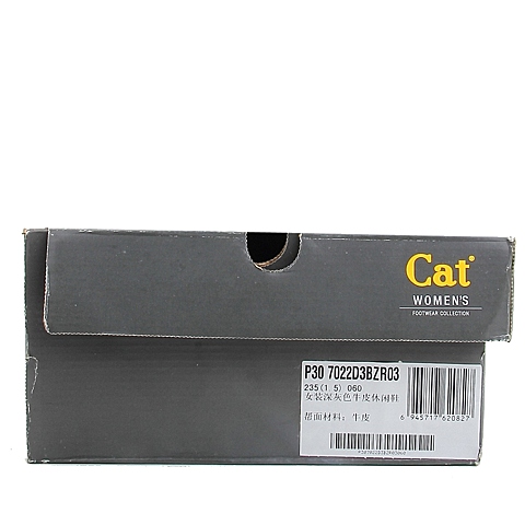 CAT/卡特专柜同款女装深灰色牛皮休闲鞋P307022D3BZR03