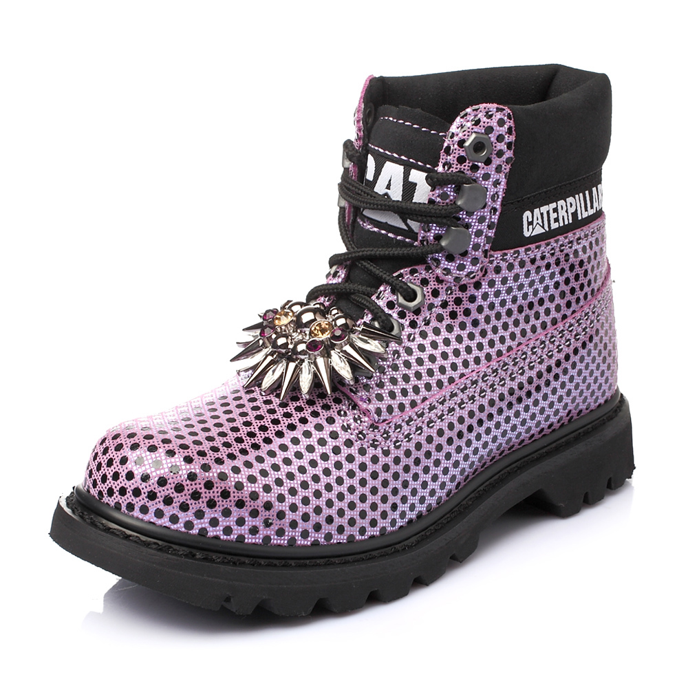 CAT卡特年春专柜同款紫色女士休闲靴粗犷装备(Rugged)P308371F1BDR73