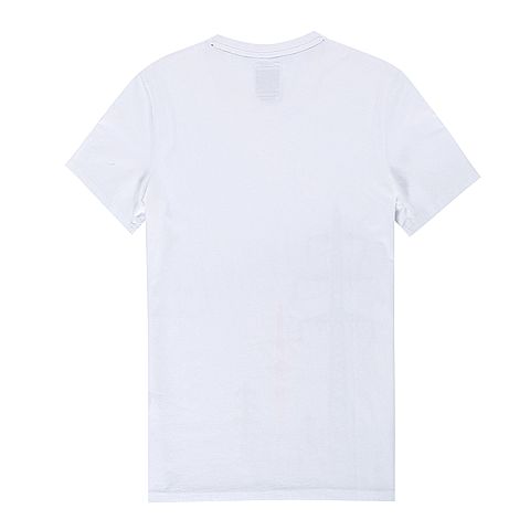 CAT/卡特秋冬款男米白短袖T恤CG1MTSST140A11