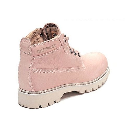 CAT卡特春夏款淡粉色牛皮革/织物女低靴粗犷装备(Rugged)P310073H1BDR51