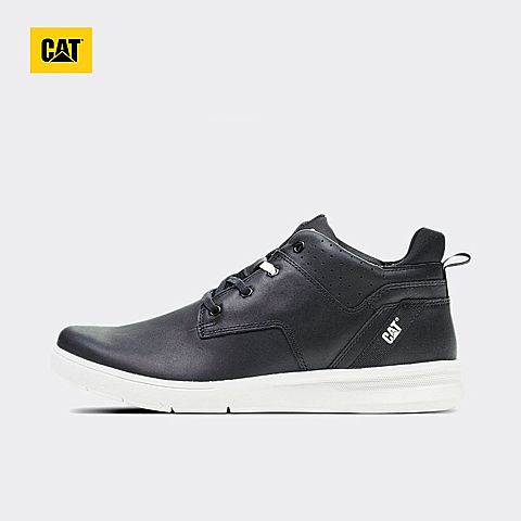 CAT卡特春夏款黑色牛皮革/织物男低靴活跃装备(Active)P722384H1FDA09
