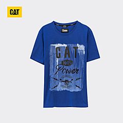 CAT/卡特春夏款男装数码蓝短袖T恤CH2MTSST143B72