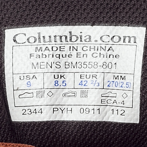 Columbia/哥伦比亚 男子户外徒步鞋BM3558801