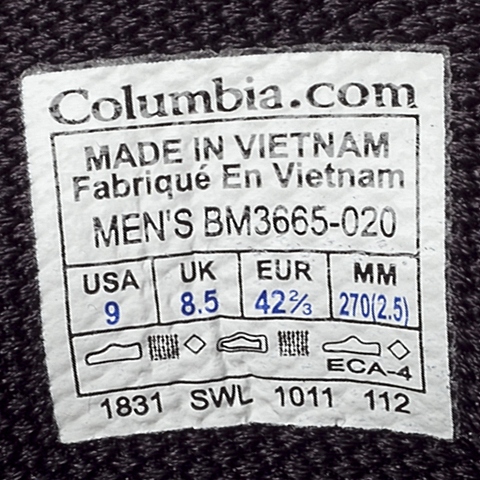 Columbia/哥伦比亚 男子户外徒步鞋BM3665020