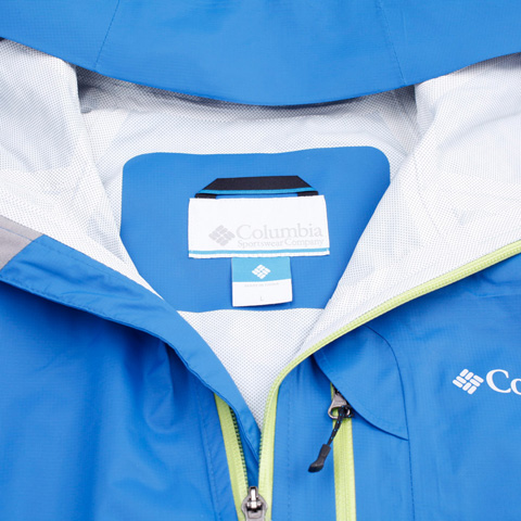 Columbia/哥伦比亚春夏蓝色男子防水透气 可自行打包设计 户外2.5层冲锋衣PM2562072