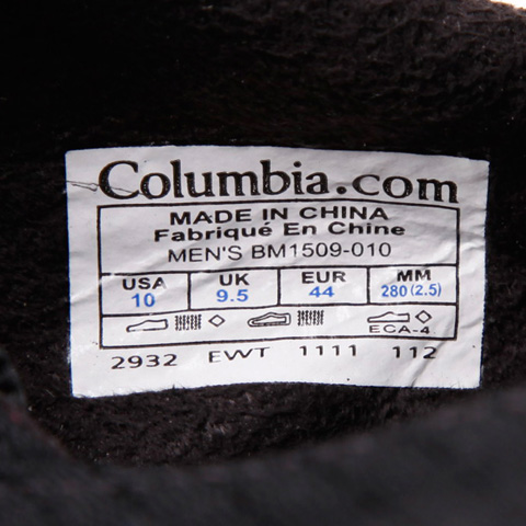 Columbia/哥伦比亚春夏黑色男子超轻缓震 强抓地力 耐磨徒步鞋BM1509010