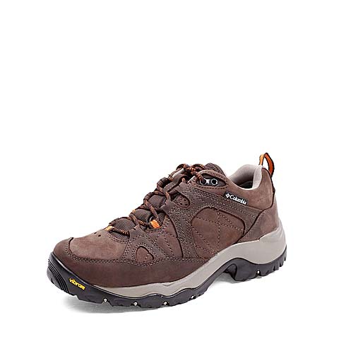 Columbia/哥伦比亚深啡色男款磨砂皮面防水透气V底登山鞋DM1009231
