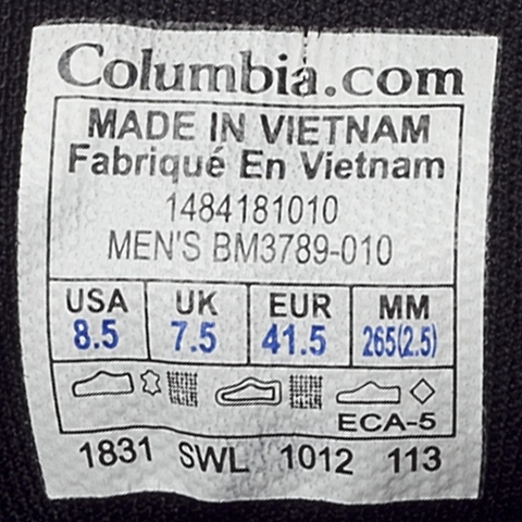 Columbia/哥伦比亚 男子户外徒步鞋BM3789010
