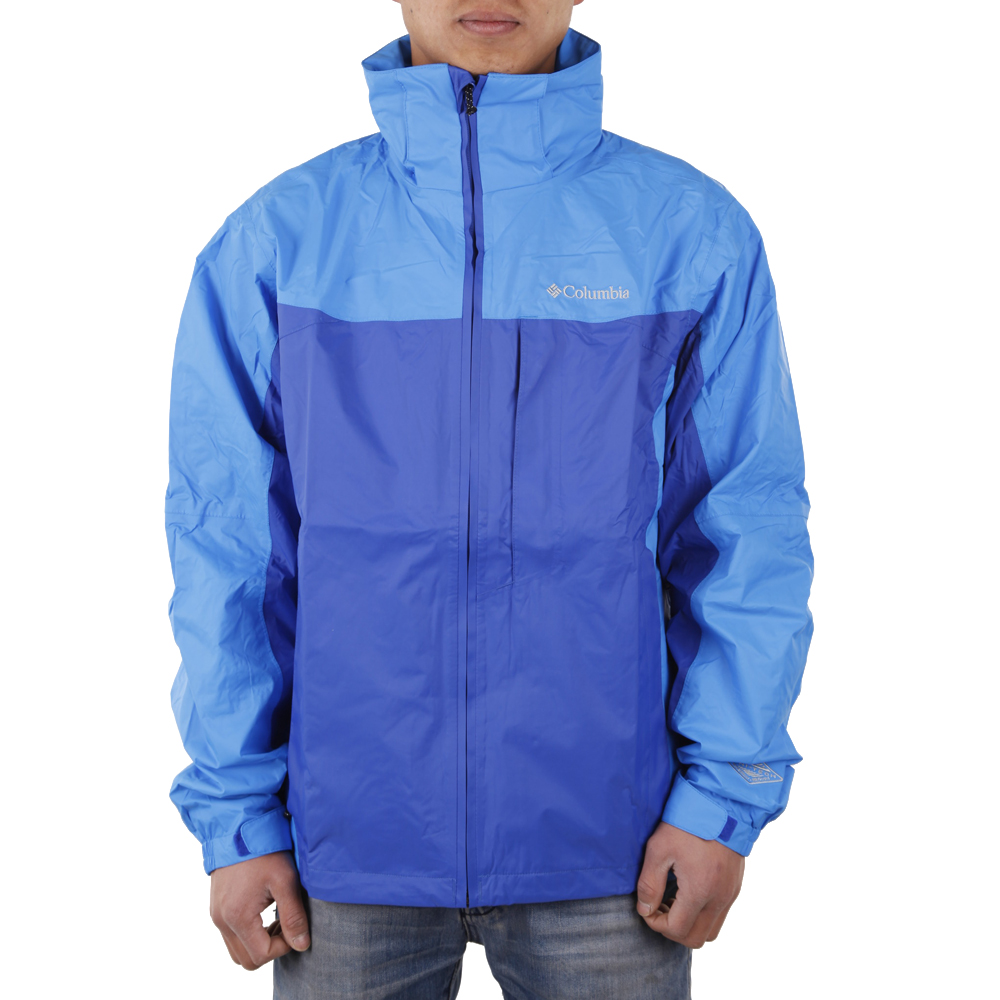 Columbia/哥伦比亚春季男款蓝色防水透气户外冲锋衣PM2483437
