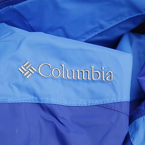 Columbia/哥伦比亚春季男款蓝色防水透气户外冲锋衣PM2483437