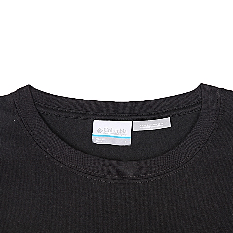 Columbia/哥伦比亚专柜同款 男 黑色胸前品牌logo常规版T恤LM6933100