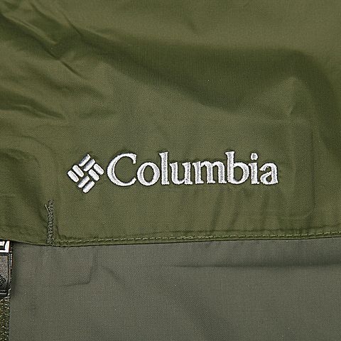 Columbia/哥伦比亚专柜同款 男士军绿色户外防水透气单层冲锋衣PM2397339