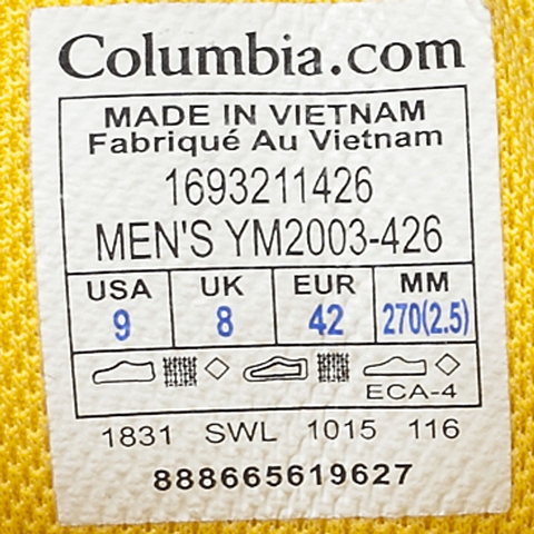 Columbia/哥伦比亚 专柜同款男子户外轻盈缓震透气徒步鞋YM2003426