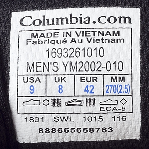 Columbia/哥伦比亚 专柜同款男子户外轻盈缓震休闲徒步鞋YM2002010