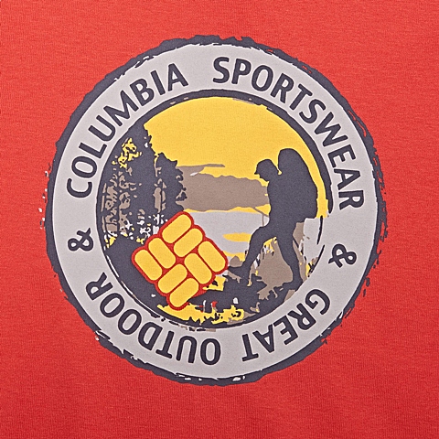 Columbia/哥伦比亚 专柜同款男子户外印花速干短袖T恤PM1780698