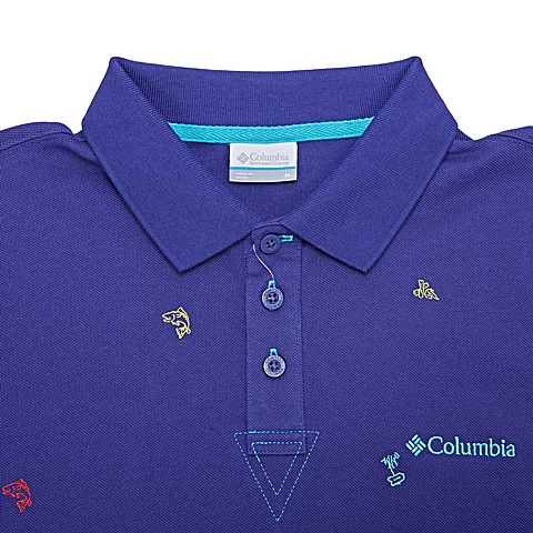 Columbia/哥伦比亚 专柜同款 男子户外速干透气短袖POLO衫PM1761468