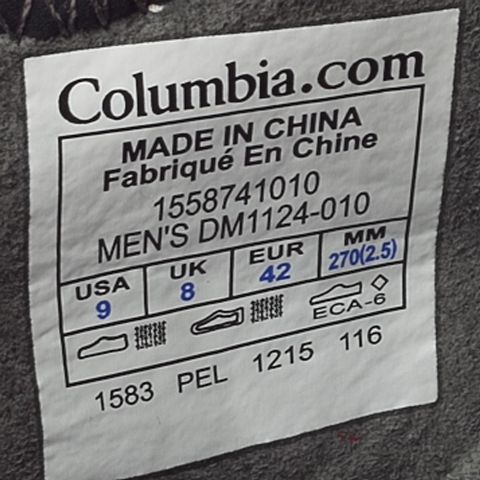 Columbia/哥伦比亚 专柜同款 男子户外溯溪鞋涉水鞋两栖鞋DM1124010