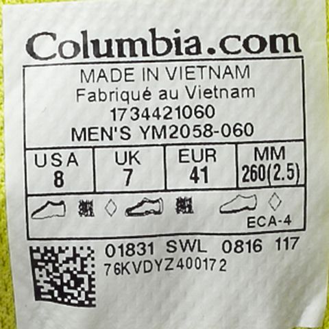 Columbia/哥伦比亚 专柜同款男子徒步休闲鞋YM2058060