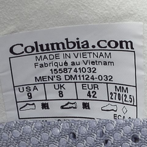 Columbia/哥伦比亚 专柜同款 男子透气舒适轻盈溯溪鞋涉水鞋两栖鞋DM1124032