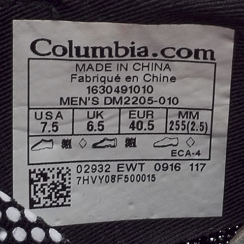 Columbia/哥伦比亚 专柜同款 男子户外透气缓震两栖鞋DM2205010