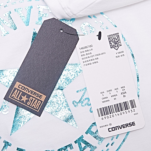 CONVERSE/匡威 新款女子时尚子系列短袖T恤14658C102