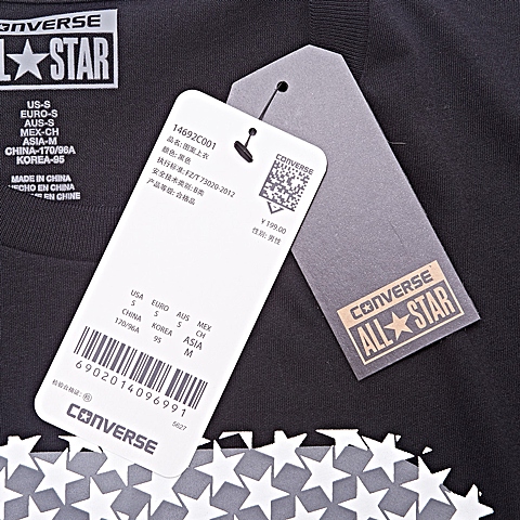 CONVERSE/匡威 新款男子时尚子系列短袖T恤14692C001