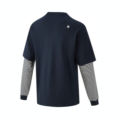 converse匡威2025男子男子-针织无领长T-蓝针织无领长TUCH888-695