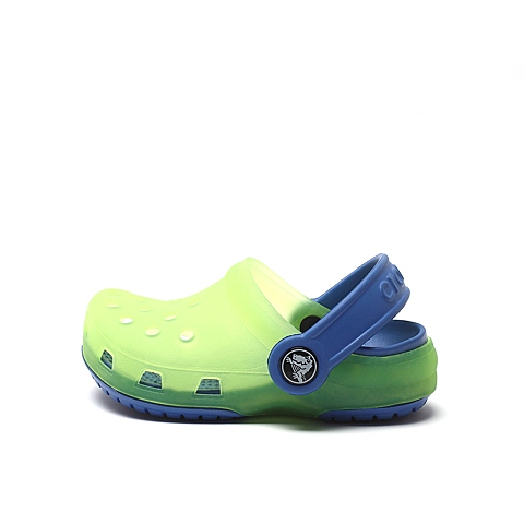 Crocs卡骆驰 儿童  专柜同款魔术变色 小亮澈平底鞋苹果绿/宝蓝 洞洞鞋塑模鞋凉鞋沙滩鞋 12220-367