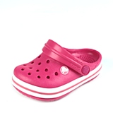 Crocs卡骆驰 儿童 春夏 专柜同款 小卡骆班 莓红/白色  沙滩 旅行 戏水 童鞋 10998-604