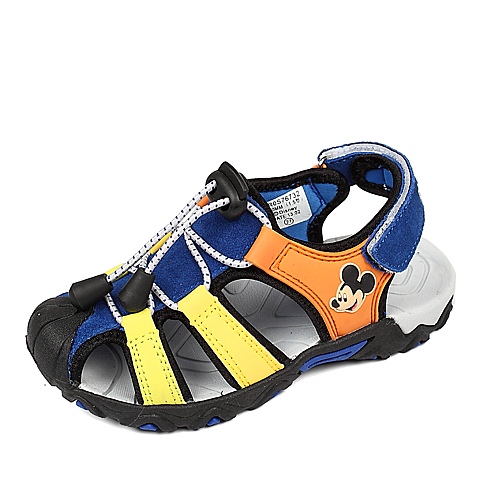 DISNEY/迪士尼2013夏季蓝色二层皮男小童沙滩凉鞋S76732