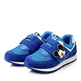 DISNEY/迪士尼童鞋2015秋季新品蓝色反毛皮/织物男小童运动跑步鞋DS0777