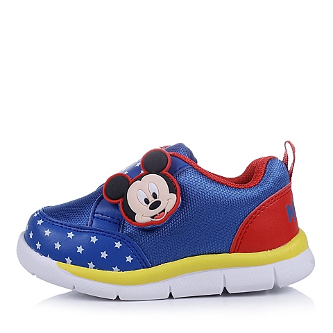 DISNEY/迪士尼童鞋2015秋季蓝色PU/织物男婴幼童运动鞋学步鞋CS0560