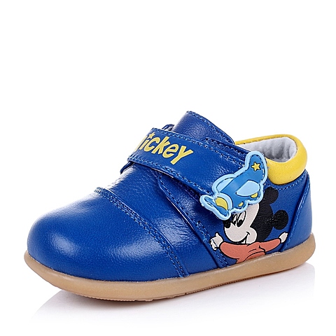 DISNEY/迪士尼童鞋2015秋季蓝色羊皮男婴幼童皮鞋婴童鞋CS0583