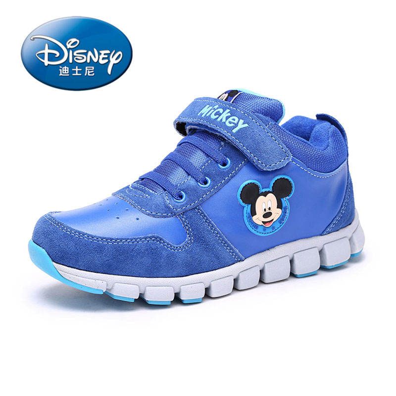 迪士尼（Disney）16年秋季男童新款休闲高帮保暖运动板鞋s72029