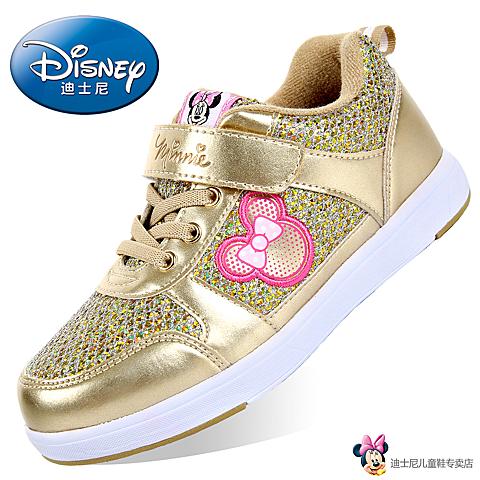 迪士尼（disney)16年秋季女儿童鞋板鞋运动鞋休闲鞋发光鞋DS0868