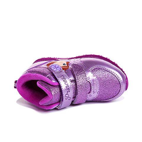 迪士尼（disney）16年秋冬季新款时尚公主图案元素趣味闪灯鞋设计休闲鞋DS2096