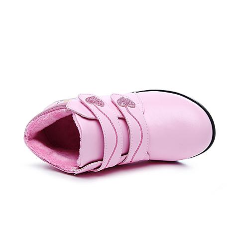 迪士尼（disney）17秋冬新款时尚女童爱心趣味设计公主甜美保暖女靴DF0178