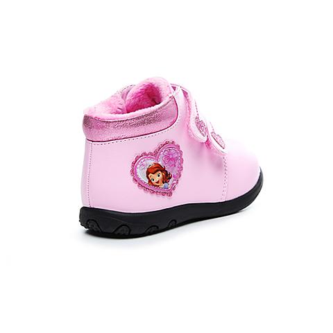 迪士尼（disney）17年秋冬季新款时尚女童宝宝舒适爱心趣味设计加绒保暖女靴DF0222