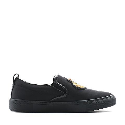 FATO/伐拓夏季专柜同款黑色粒纹布休闲男单鞋UVC01BM6