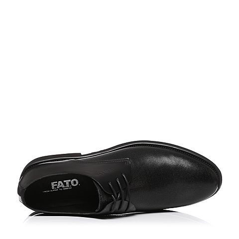 FATO/伐拓夏季专柜同款打孔方跟商务男鞋正装婚鞋VCG02BM7