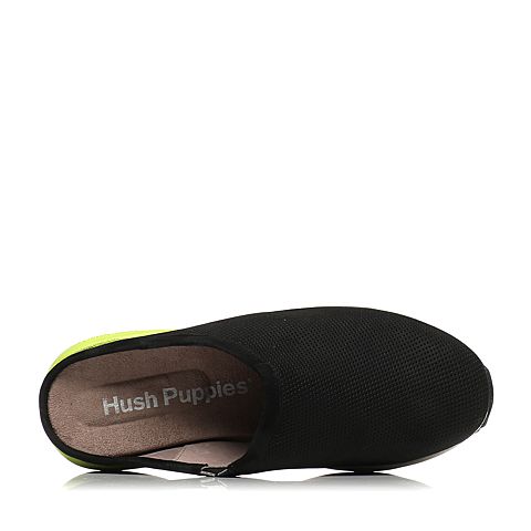 Hush Puppies/暇步士夏季专柜同款黑色牛皮时尚舒适坡跟女鞋HIE04BT5