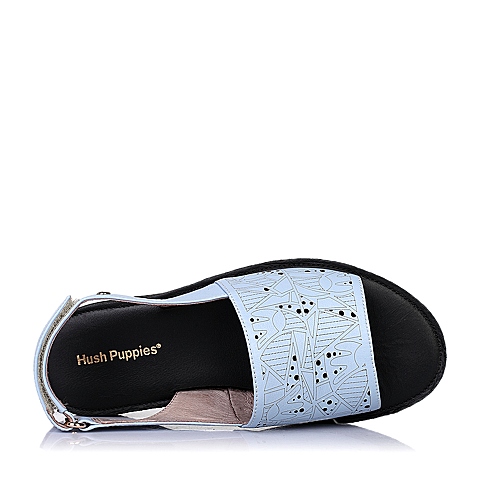 Hush Puppies/暇步士夏季专柜同款兰色牛皮女凉鞋HIZ08BL6