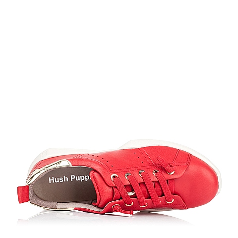 Hush Puppies/暇步士秋季专柜同款红色山羊皮女休闲鞋HKP36CM6