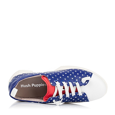 Hush Puppies/暇步士秋季专柜同款兰色牛皮/羊皮女休闲鞋HKP34CM6